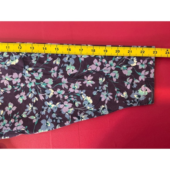 Appleseed's Womens Purple Floral Long Sleeve Top‎ Sz 3X Cottagecore Country Farm - Picture 7 of 8